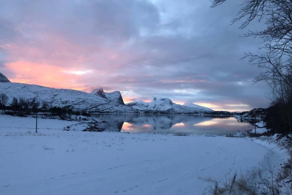 Efjord And Stetind Resort - Cabin Kobbernestinden Ballangen المظهر الخارجي الصورة